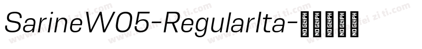 SarineW05-RegularIta字体转换