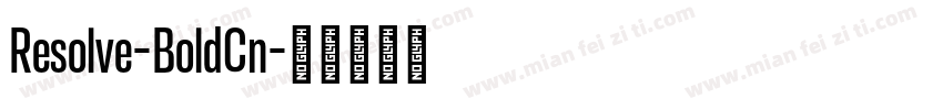 Resolve-BoldCn字体转换