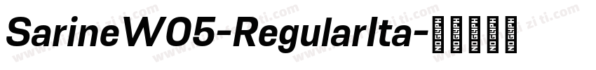 SarineW05-RegularIta字体转换