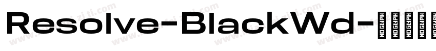 Resolve-BlackWd字体转换