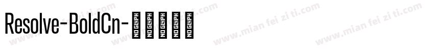 Resolve-BoldCn字体转换