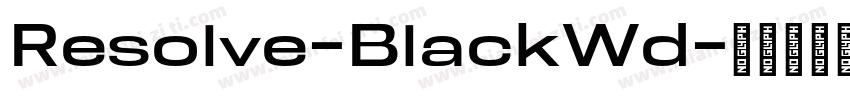 Resolve-BlackWd字体转换