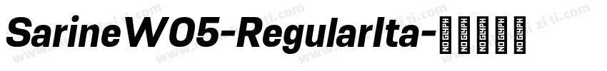 SarineW05-RegularIta字体转换