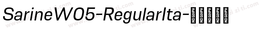 SarineW05-RegularIta字体转换
