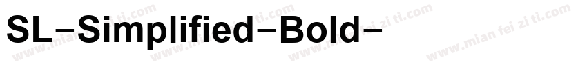 索尼兰亭SL-Simplified-Bold转换器字体转换