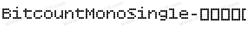 BitcountMonoSingle字体转换