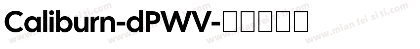 Caliburn-dPWV字体转换