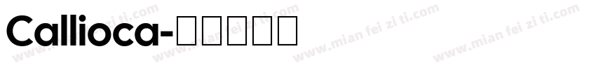 Callioca字体转换