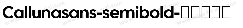 Callunasans-semibold字体转换