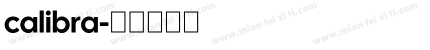 calibra字体转换
