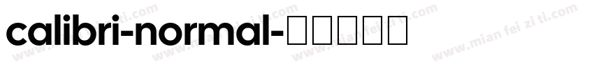 calibri-normal字体转换