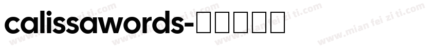 calissawords字体转换