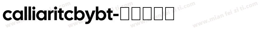 calliaritcbybt字体转换