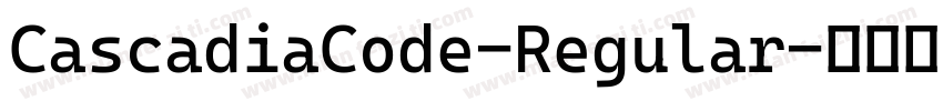 CascadiaCode-Regular字体转换