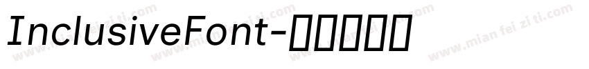 InclusiveFont字体转换