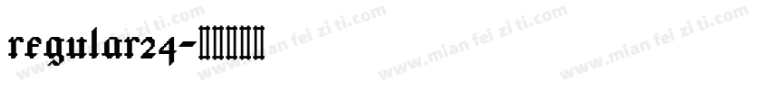 regular24字体转换