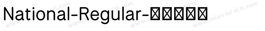 National-Regular字体转换