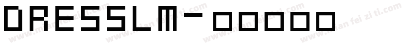 DRESSLM字体转换