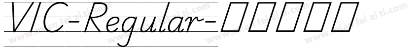 VIC-Regular字体转换