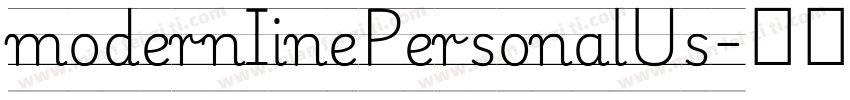 modernIinePersonalUs字体转换