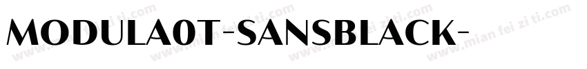 Modula0T-SansBlack字体转换