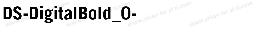 DS-DigitalBold_0字体转换