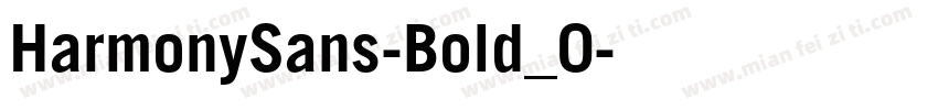 HarmonySans-Bold_0字体转换