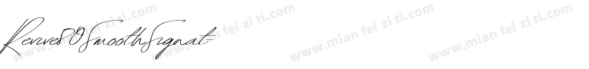Revive80SmoothSignat字体转换