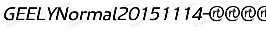 GEELYNormal20151114字体转换