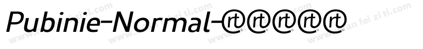 Pubinie-Normal字体转换
