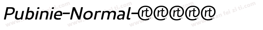 Pubinie-Normal字体转换