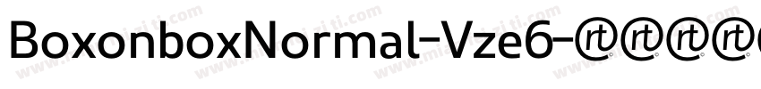 BoxonboxNormal-Vze6字体转换