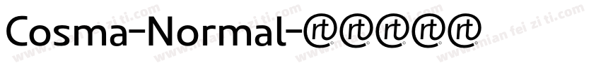 Cosma-Normal字体转换