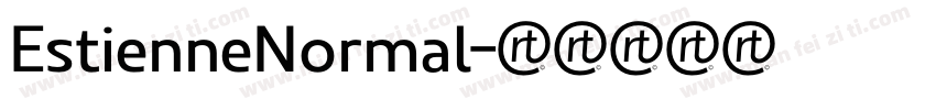 EstienneNormal字体转换