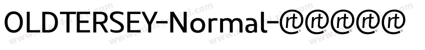 OLDTERSEY-Normal字体转换