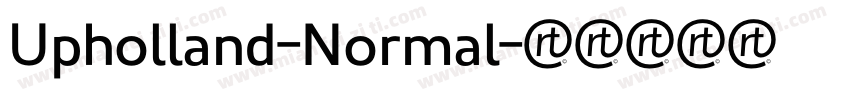Upholland-Normal字体转换