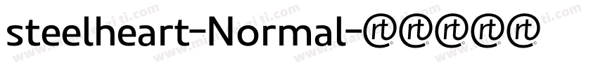 steelheart-Normal字体转换
