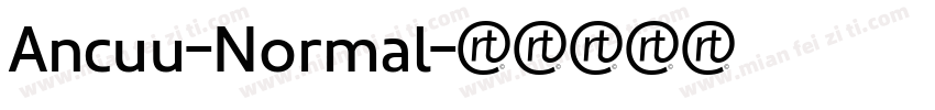 Ancuu-Normal字体转换