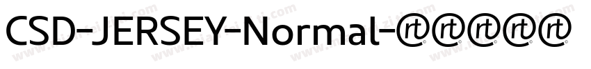 CSD-JERSEY-Normal字体转换