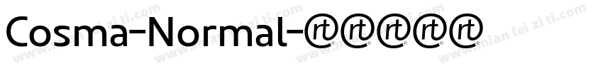 Cosma-Normal字体转换