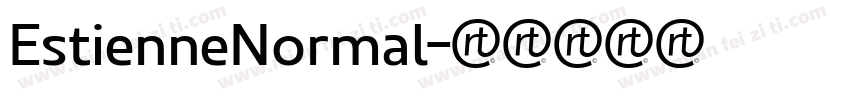EstienneNormal字体转换