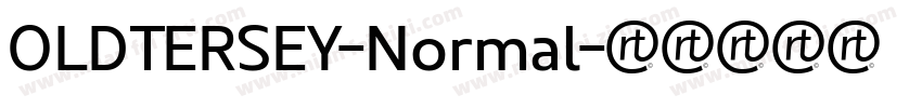 OLDTERSEY-Normal字体转换