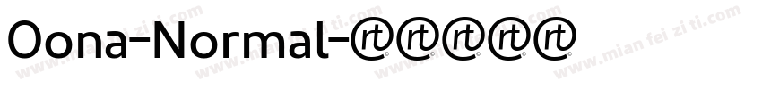 Oona-Normal字体转换