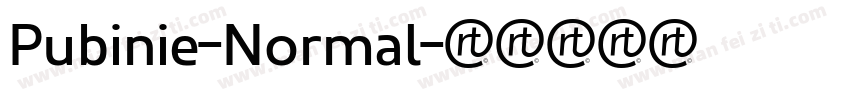 Pubinie-Normal字体转换