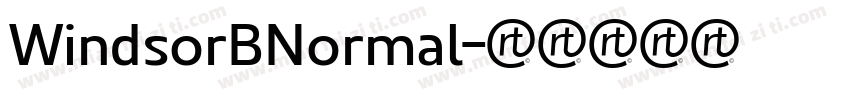 WindsorBNormal字体转换