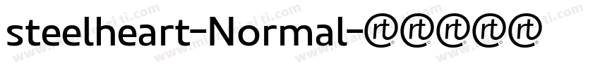 steelheart-Normal字体转换