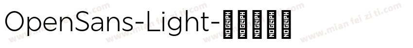 0penSans-Light字体转换