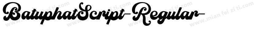 BatuphatScript-Regular字体转换