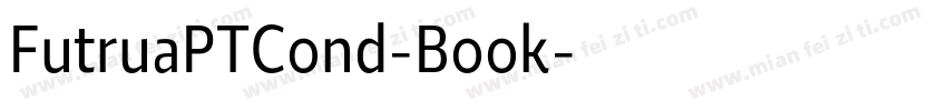 FutruaPTCond-Book字体转换