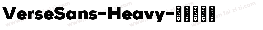 VerseSans-Heavy字体转换